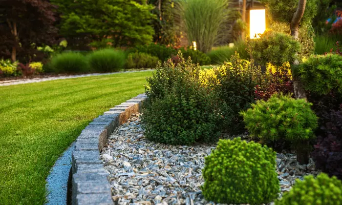 how to keep landscape rocks in place